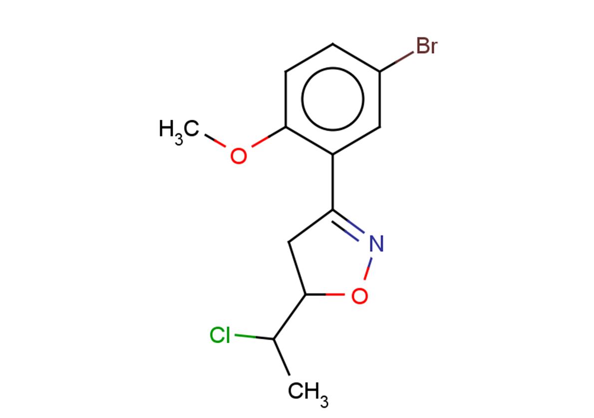 3-(5-bromo-2-methoxyphenyl)-5-(1-chloroethyl)-4,5-dihydro-1,2-oxazole