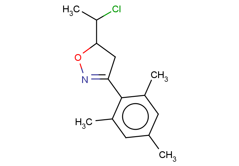 5-(1-chloroethyl)-3-(2,4,6-trimethylphenyl)-4,5-dihydro-1,2-oxazole