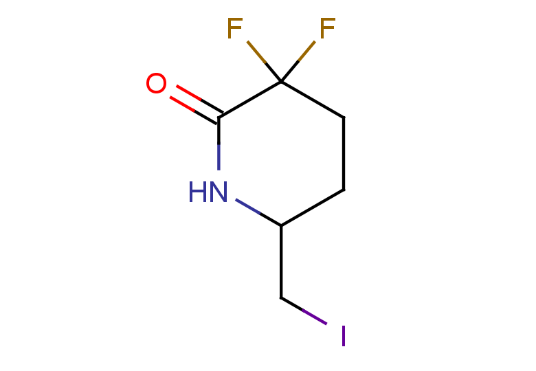 3,3-difluoro-6-(iodomethyl)piperidin-2-one