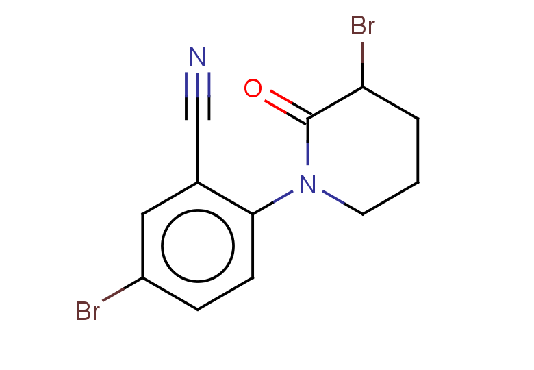 5-bromo-2-(3-bromo-2-oxopiperidin-1-yl)benzonitrile