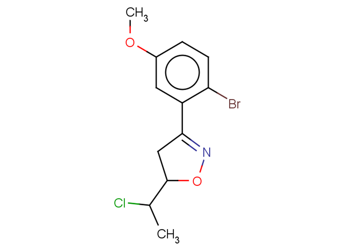 3-(2-bromo-5-methoxyphenyl)-5-(1-chloroethyl)-4,5-dihydro-1,2-oxazole