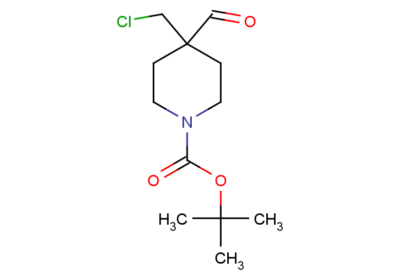 tert-butyl 4-(chloromethyl)-4-formylpiperidine-1-carboxylate