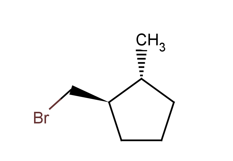 1-(bromomethyl)-2-methylcyclopentane, trans