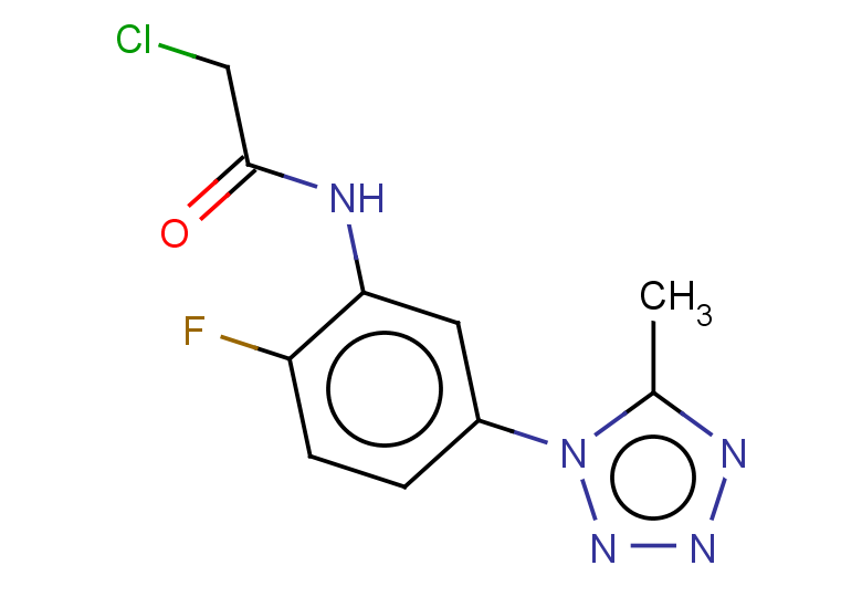 2-chloro-N-[2-fluoro-5-(5-methyl-1H-1,2,3,4-tetrazol-1-yl)phenyl]acetamide
