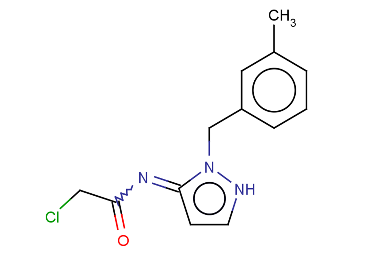 2-chloro-N-{2-[(3-methylphenyl)methyl]-2,3-dihydro-1H-pyrazol-3-ylidene}acetamide