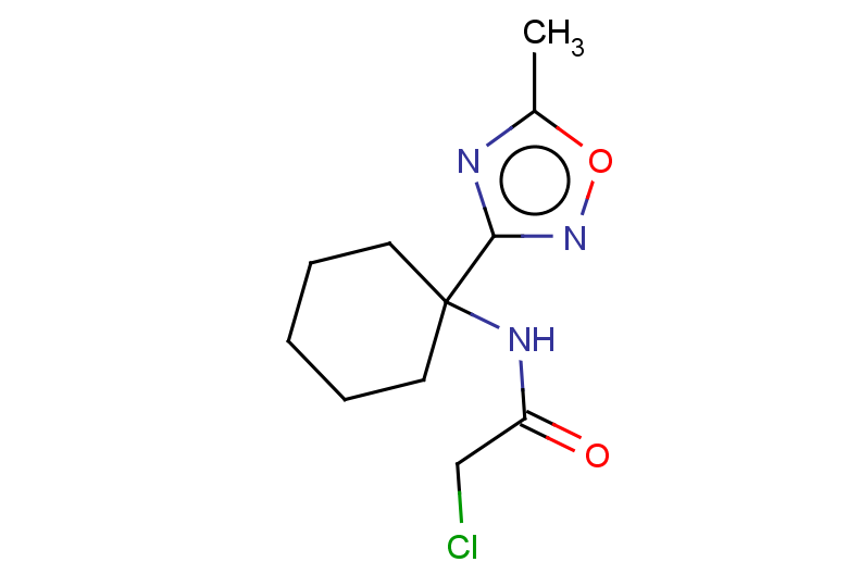 2-chloro-N-[1-(5-methyl-1,2,4-oxadiazol-3-yl)cyclohexyl]acetamide