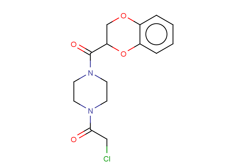 2-chloro-1-[4-(2,3-dihydro-1,4-benzodioxine-2-carbonyl)piperazin-1-yl]ethan-1-one