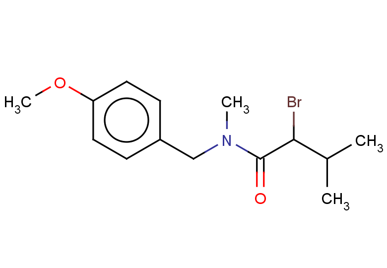 2-bromo-N-[(4-methoxyphenyl)methyl]-N,3-dimethylbutanamide