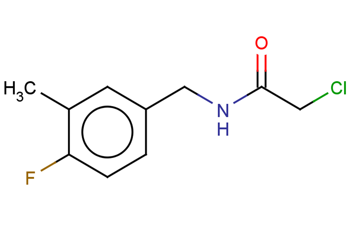 2-chloro-N-[(4-fluoro-3-methylphenyl)methyl]acetamide