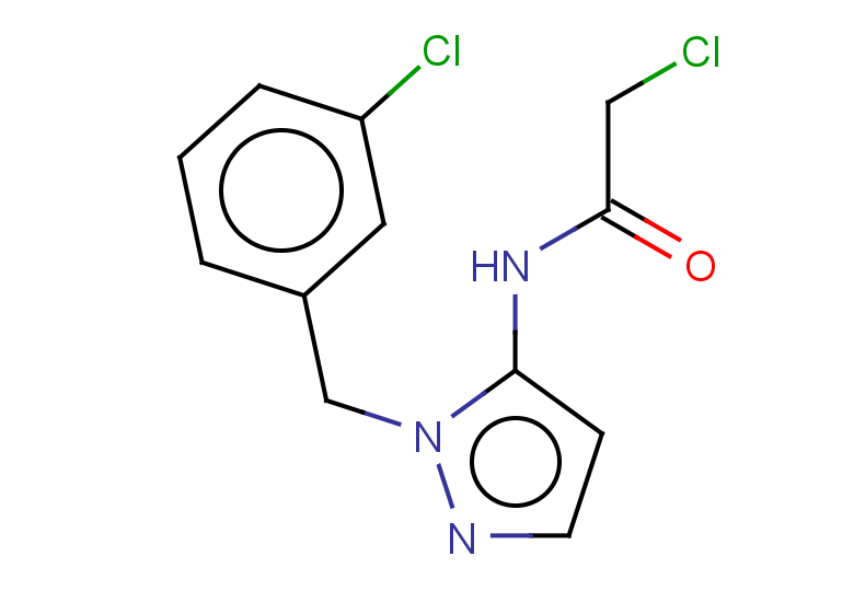 2-chloro-N-{1-[(3-chlorophenyl)methyl]-1H-pyrazol-5-yl}acetamide