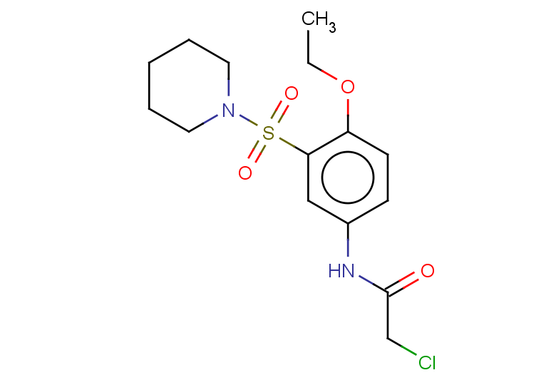 2-chloro-N-[4-ethoxy-3-(piperidine-1-sulfonyl)phenyl]acetamide