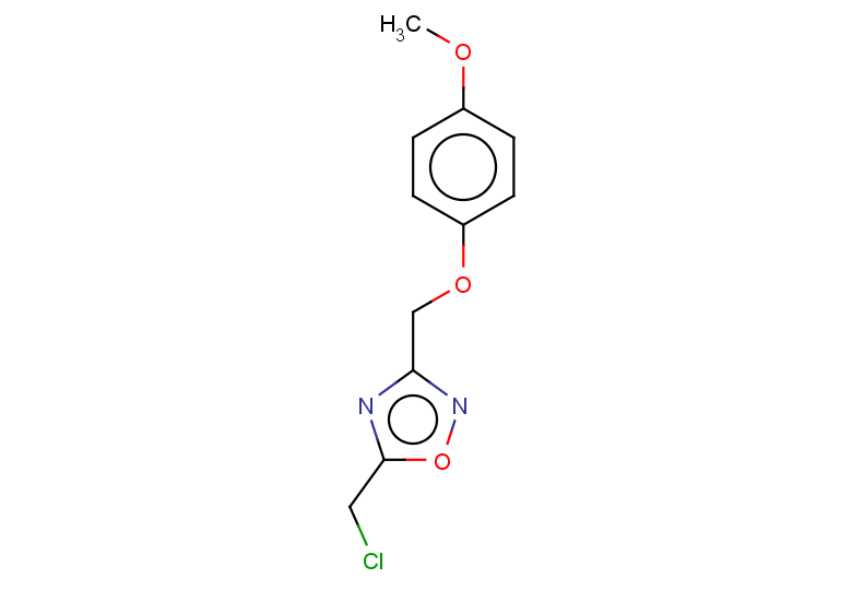 5-(chloromethyl)-3-(4-methoxyphenoxymethyl)-1,2,4-oxadiazole