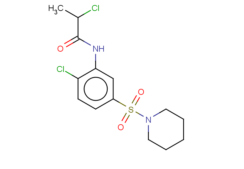 2-chloro-N-[2-chloro-5-(piperidine-1-sulfonyl)phenyl]propanamide