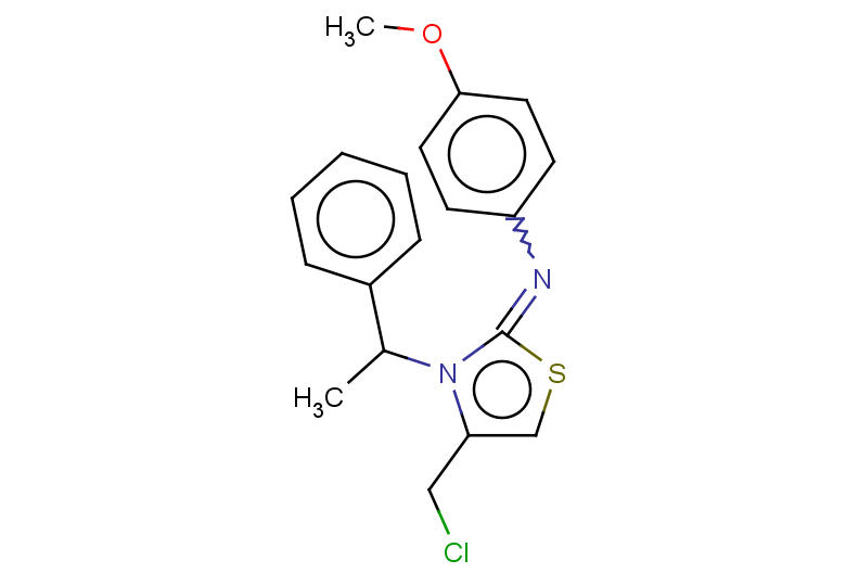 4-(chloromethyl)-N-(4-methoxyphenyl)-3-(1-phenylethyl)-2,3-dihydro-1,3-thiazol-2-imine