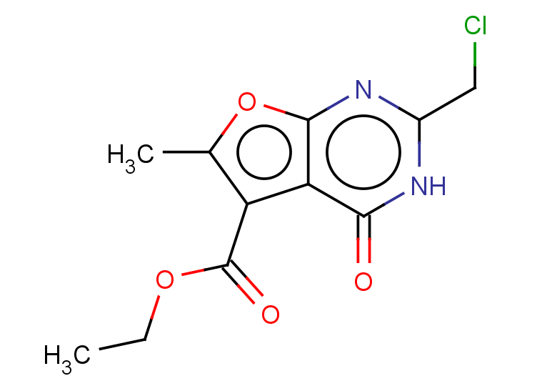 ethyl 2-(chloromethyl)-6-methyl-4-oxo-3H,4H-furo[2,3-d]pyrimidine-5-carboxylate