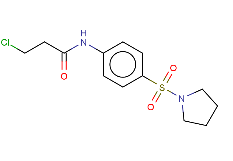 3-chloro-N-[4-(pyrrolidine-1-sulfonyl)phenyl]propanamide