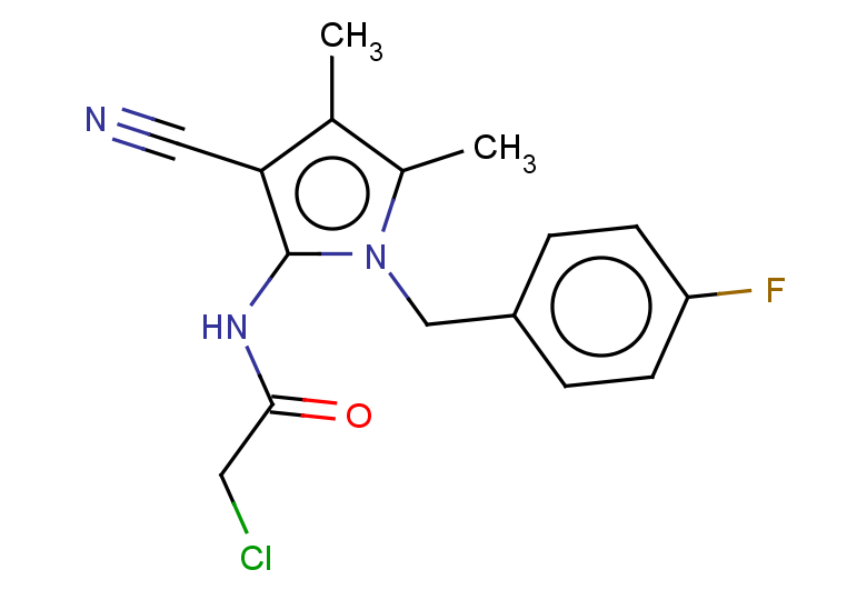 2-chloro-N-{3-cyano-1-[(4-fluorophenyl)methyl]-4,5-dimethyl-1H-pyrrol-2-yl}acetamide