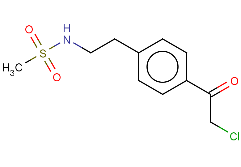 N-{2-[4-(2-chloroacetyl)phenyl]ethyl}methanesulfonamide