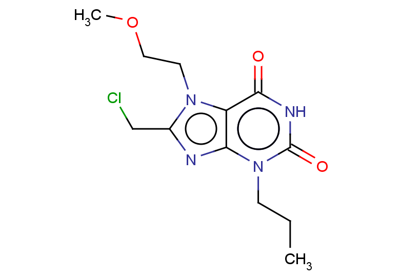 8-(chloromethyl)-7-(2-methoxyethyl)-3-propyl-2,3,6,7-tetrahydro-1H-purine-2,6-dione