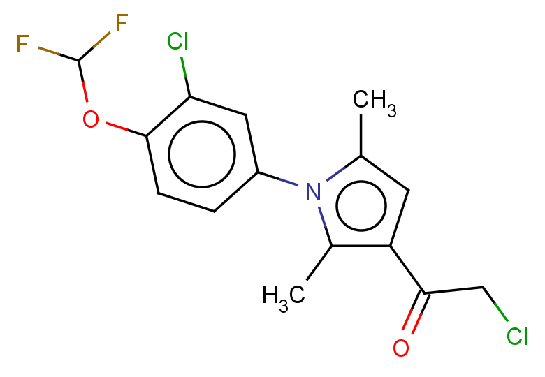 2-chloro-1-{1-[3-chloro-4-(difluoromethoxy)phenyl]-2,5-dimethyl-1H-pyrrol-3-yl}ethan-1-one