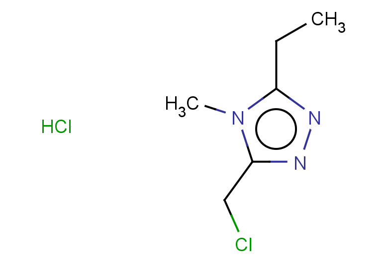 3-(chloromethyl)-5-ethyl-4-methyl-4H-1,2,4-triazole hydrochloride
