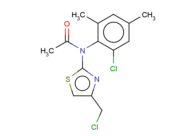N-(2-chloro-4,6-dimethylphenyl)-N-[4-(chloromethyl)-1,3-thiazol-2-yl]acetamide
