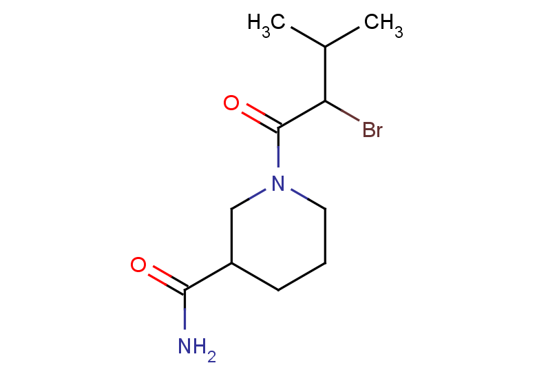 1-(2-bromo-3-methylbutanoyl)piperidine-3-carboxamide