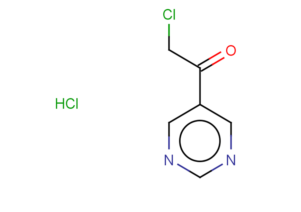 2-chloro-1-(pyrimidin-5-yl)ethan-1-one hydrochloride