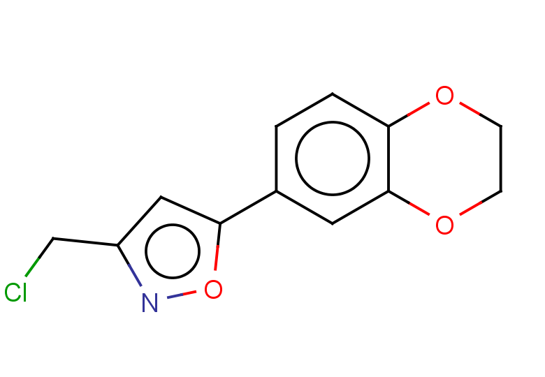 3-(CHLOROMETHYL)-5-(2,3-DIHYDRO-1,4-BENZODIOXIN-6-YL)-1,2-OXAZOLE