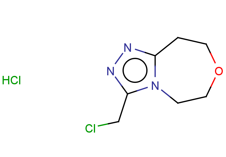 3-(chloromethyl)-5H,6H,8H,9H-[1,2,4]triazolo[4,3-d][1,4]oxazepine hydrochloride