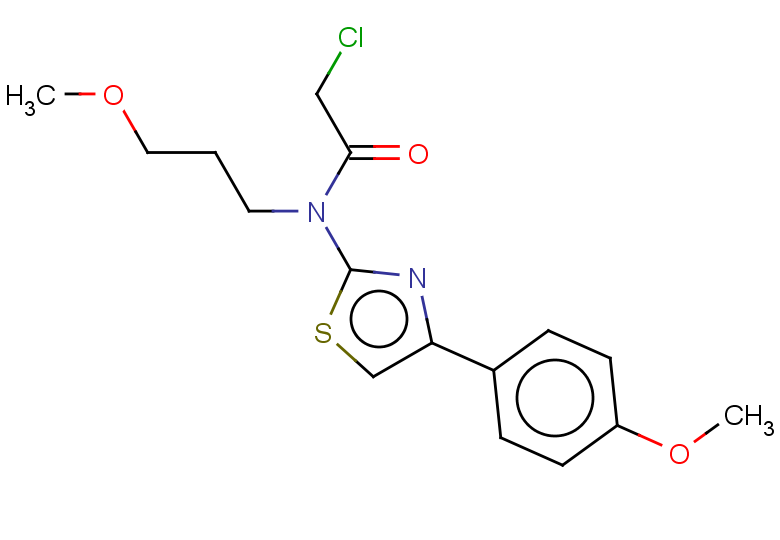 2-chloro-N-[4-(4-methoxyphenyl)-1,3-thiazol-2-yl]-N-(3-methoxypropyl)acetamide