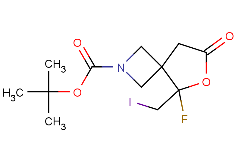 tert-butyl 5-fluoro-5-(iodomethyl)-7-oxo-6-oxa-2-azaspiro[3.4]octane-2-carboxylate