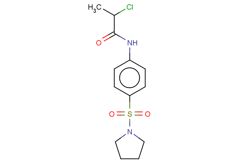 2-chloro-N-[4-(pyrrolidine-1-sulfonyl)phenyl]propanamide
