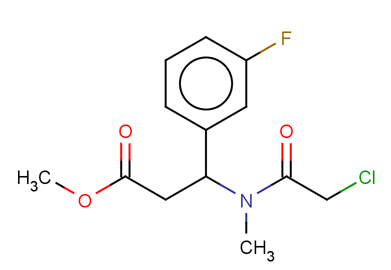 methyl 3-(2-chloro-N-methylacetamido)-3-(3-fluorophenyl)propanoate