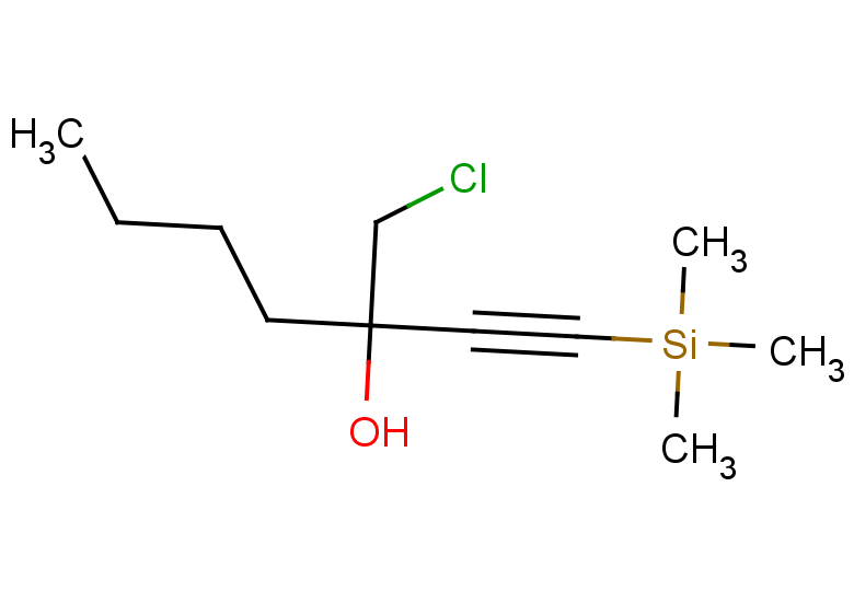 3-(chloromethyl)-1-(trimethylsilyl)hept-1-yn-3-ol