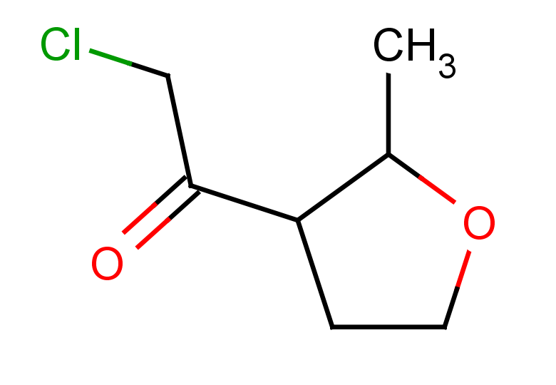 2-chloro-1-(2-methyloxolan-3-yl)ethan-1-one, Mixture of diastereomers