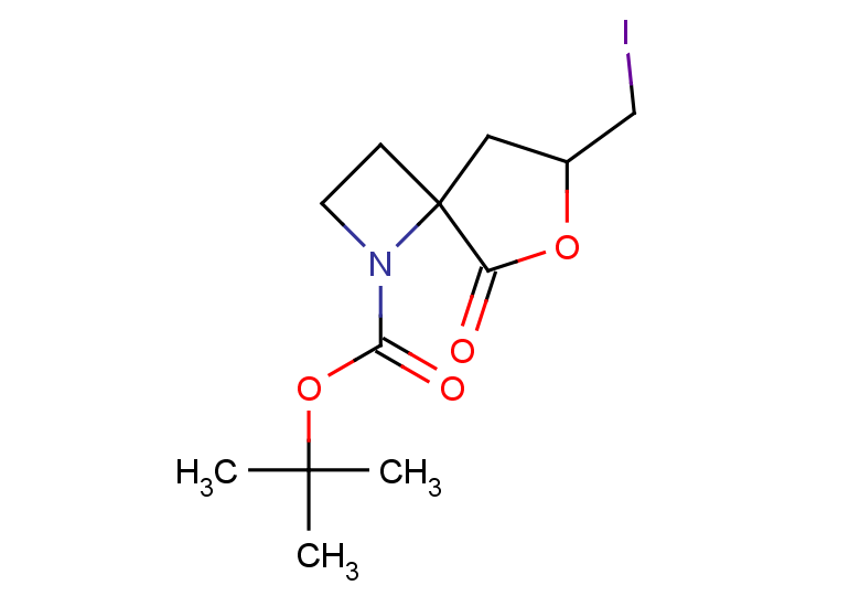 tert-butyl 7-(iodomethyl)-5-oxo-6-oxa-1-azaspiro[3.4]octane-1-carboxylate