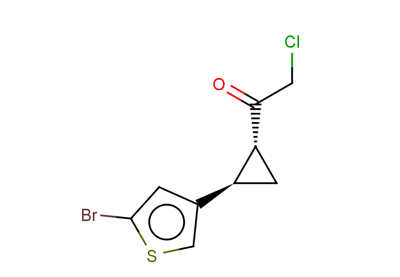 rac-1-[(1R,2R)-2-(5-bromothiophen-3-yl)cyclopropyl]-2-chloroethan-1-one, trans
