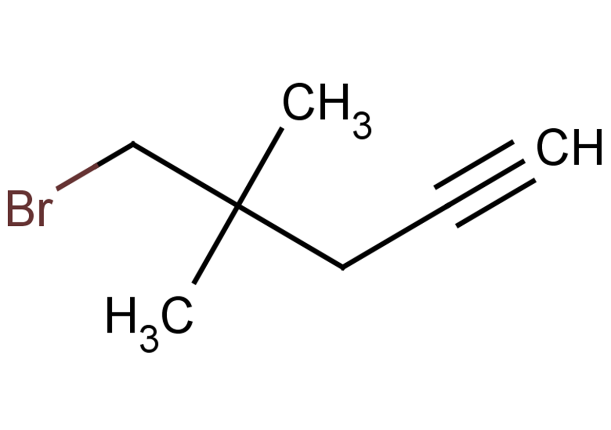 5-bromo-4,4-dimethylpent-1-yne
