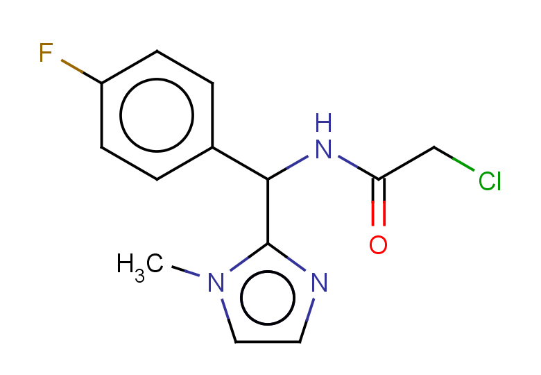2-chloro-N-[(4-fluorophenyl)(1-methyl-1H-imidazol-2-yl)methyl]acetamide