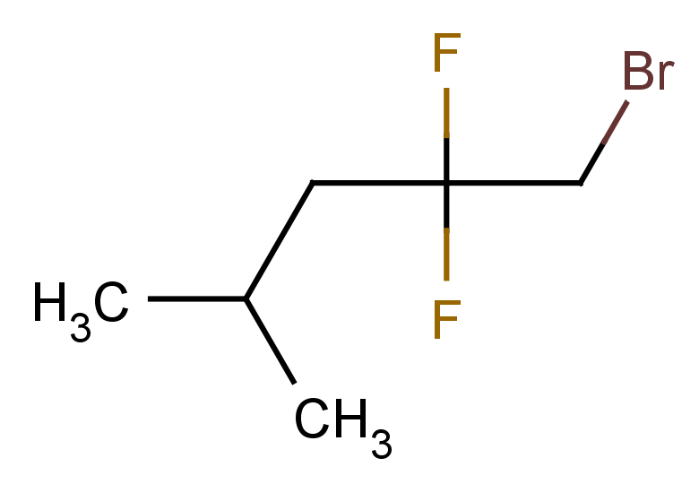 1-bromo-2,2-difluoro-4-methylpentane