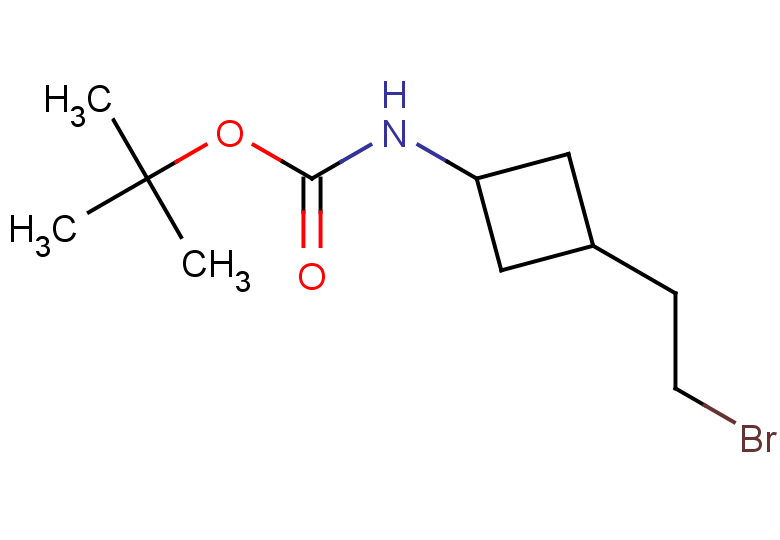 tert-butyl N-[3-(2-bromoethyl)cyclobutyl]carbamate, Mixture of diastereomers