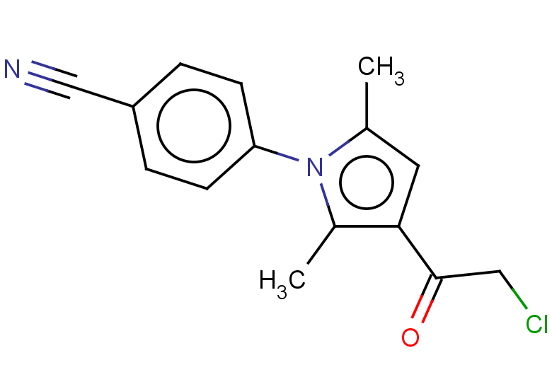 4-[3-(2-chloroacetyl)-2,5-dimethyl-1H-pyrrol-1-yl]benzonitrile