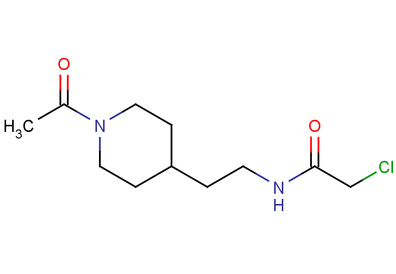 N-[2-(1-acetylpiperidin-4-yl)ethyl]-2-chloroacetamide