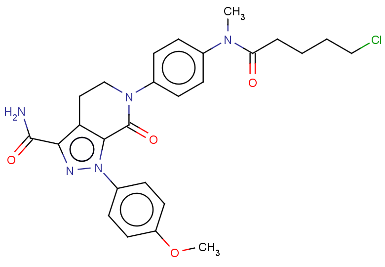 6-[4-(5-chloro-N-methylpentanamido)phenyl]-1-(4-methoxyphenyl)-7-oxo-1H,4H,5H,6H,7H-pyrazolo[3,4-c]pyridine-3-carboxamide