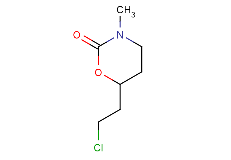 6-(2-chloroethyl)-3-methyl-1,3-oxazinan-2-one