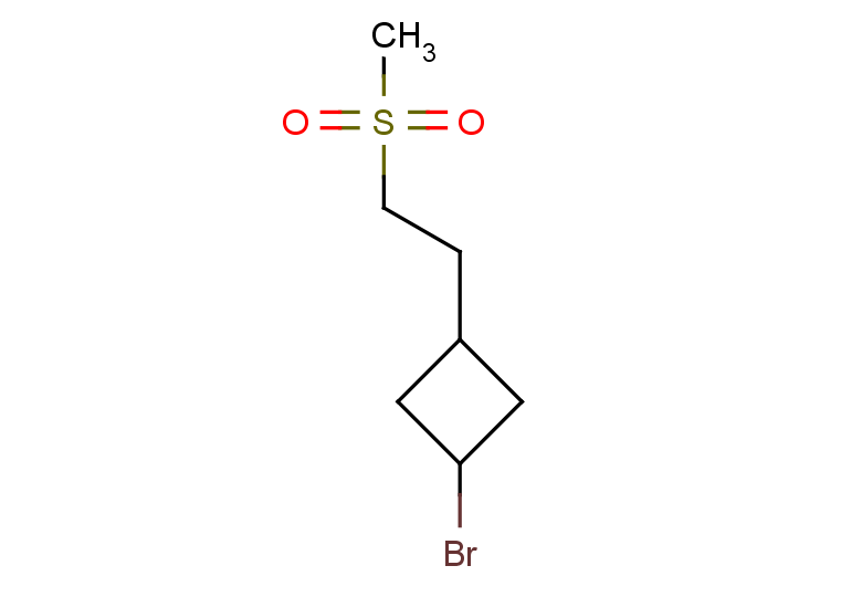 1-bromo-3-(2-methanesulfonylethyl)cyclobutane, Mixture of diastereomers