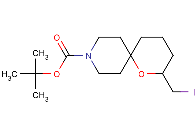 tert-butyl 2-(iodomethyl)-1-oxa-9-azaspiro[5.5]undecane-9-carboxylate