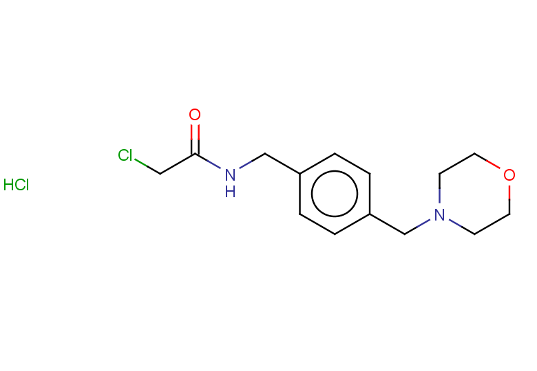 2-chloro-N-{[4-(morpholin-4-ylmethyl)phenyl]methyl}acetamide hydrochloride
