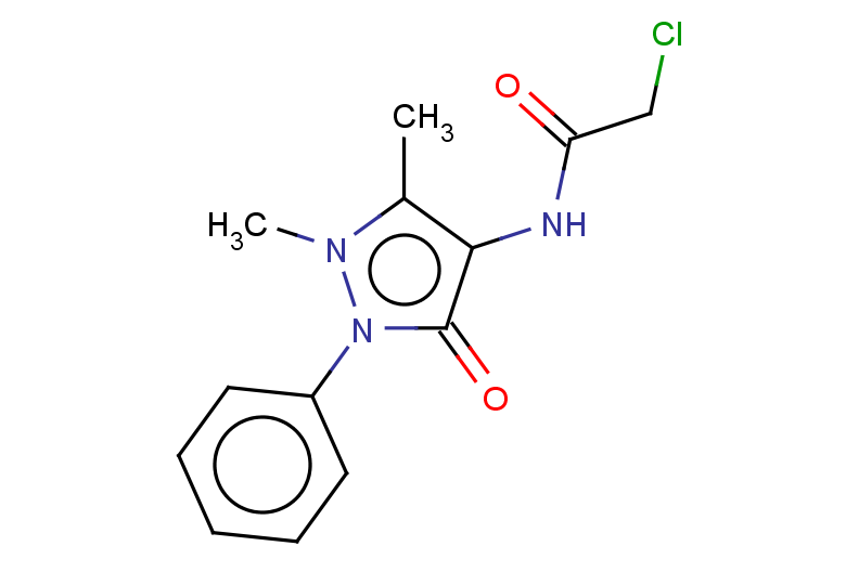 2-chloro-N-(1,5-dimethyl-3-oxo-2-phenyl-2,3-dihydro-1H-pyrazol-4-yl)acetamide